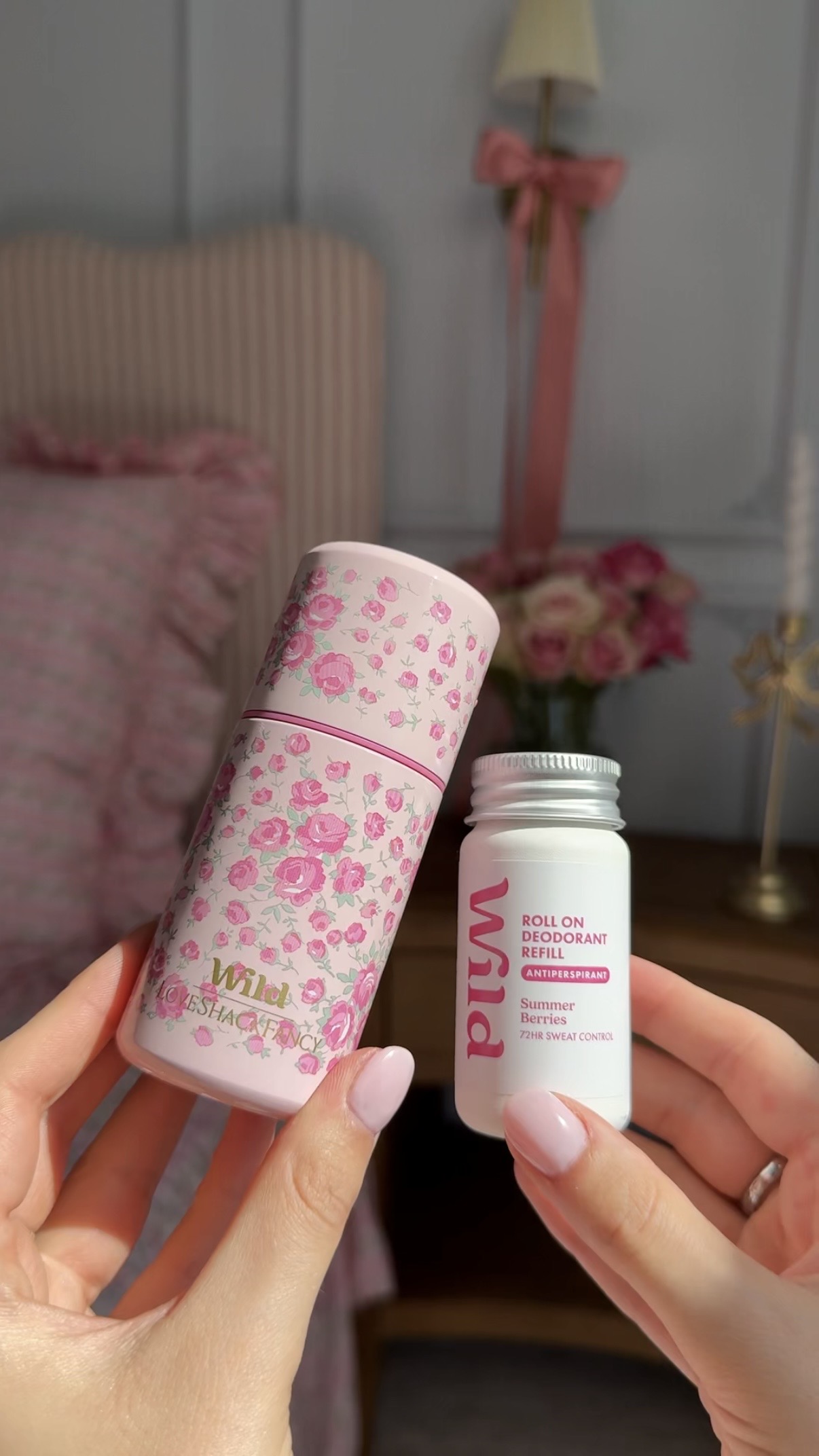 Caption: a person holding a jar of pills in their hands