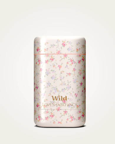 Caption: a flask of wild love - shaped flask on a white background
