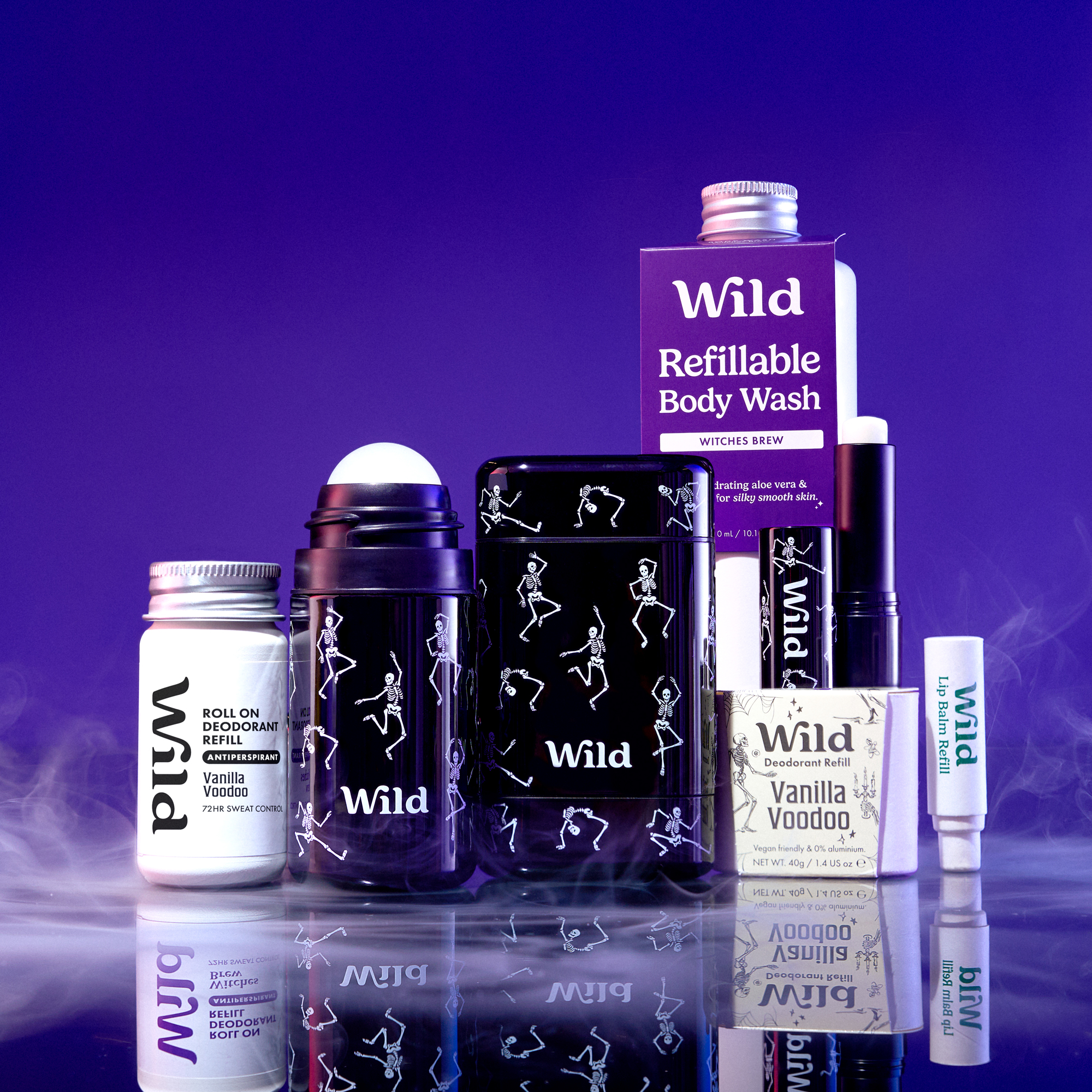 Stick Deodorant, Lip Balm & Roll On Antiperspirant Cases and Refills & 1 Body Wash Refill